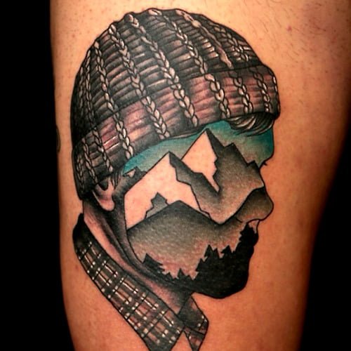 Tatuaje montañero