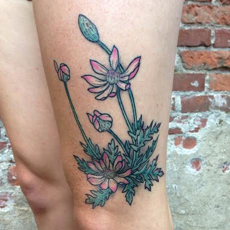 Tatuaje anémona del desierto.