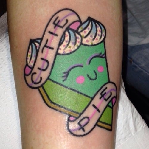 Tatuaje trozo tarta