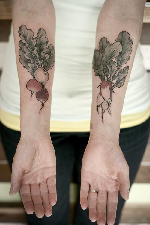 Tatuajes frutos otoño