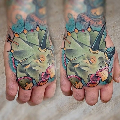 Tatuaje Triceraptops