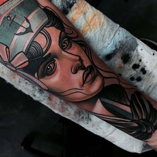 Tatuaje mujer marinera