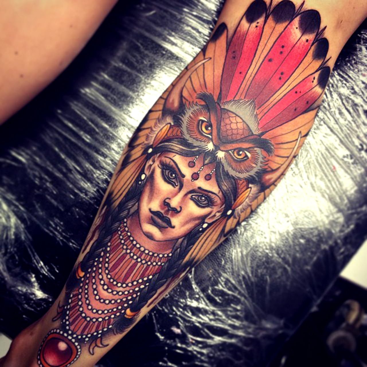 Tatuaje chamán indio
