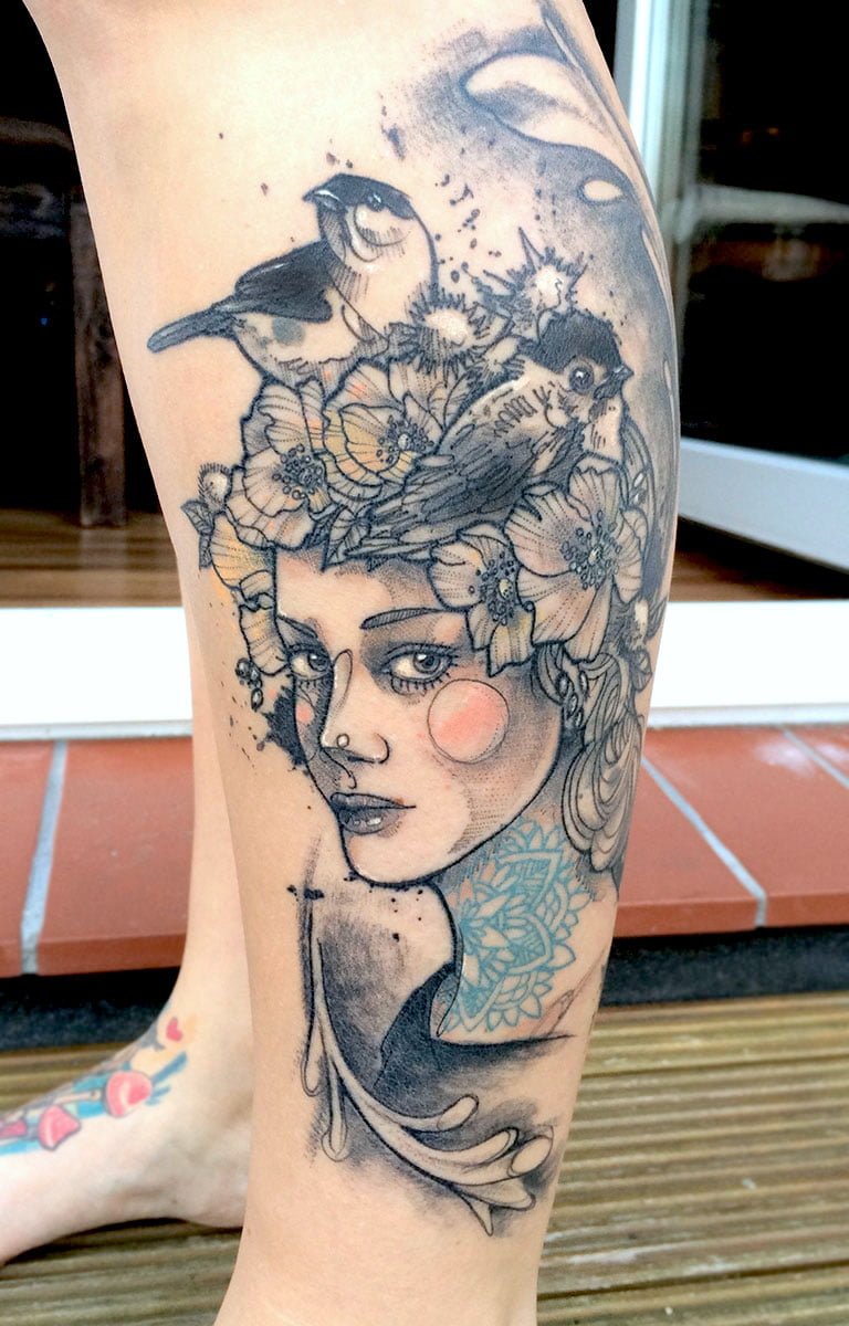 Tatuaje de Flora