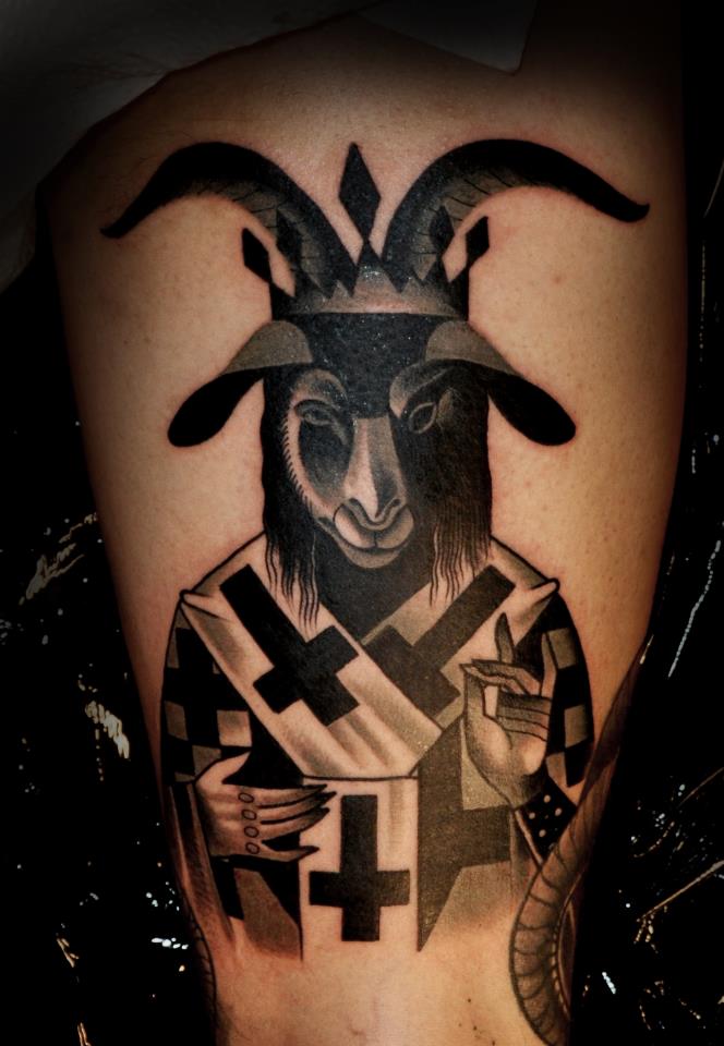 Tatuaje macho cabrío