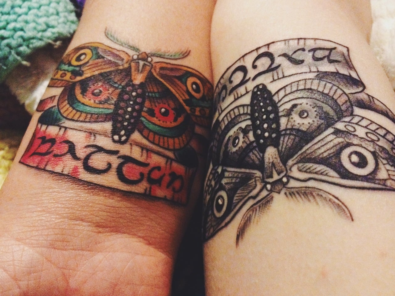 Tatuaje mariposa de El Señor de los Anillos