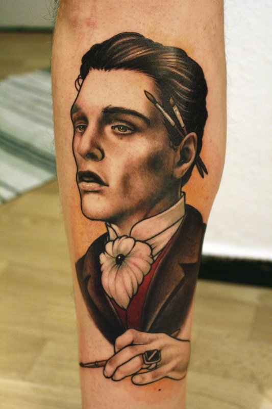 Tatuaje pintor del siglo XIX