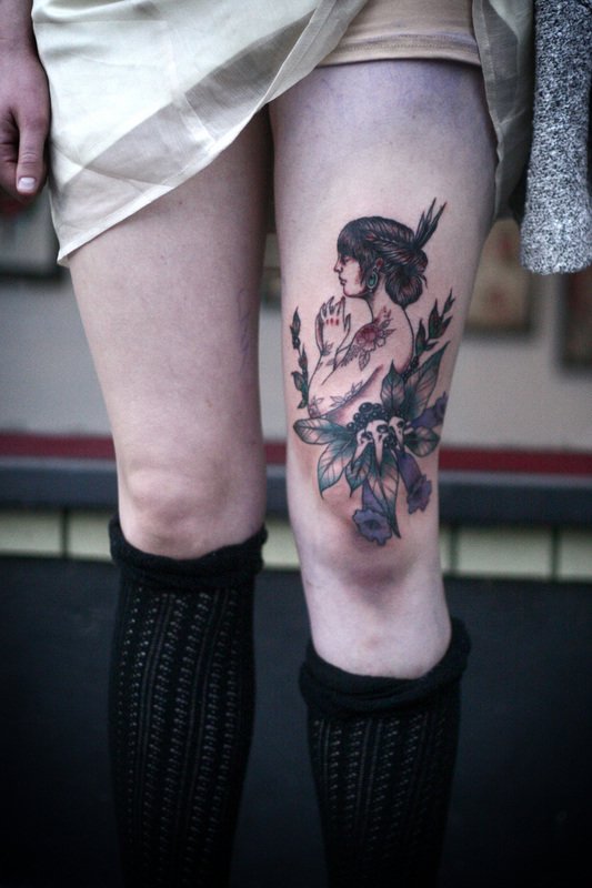 Tatuaje de mujer tatuada