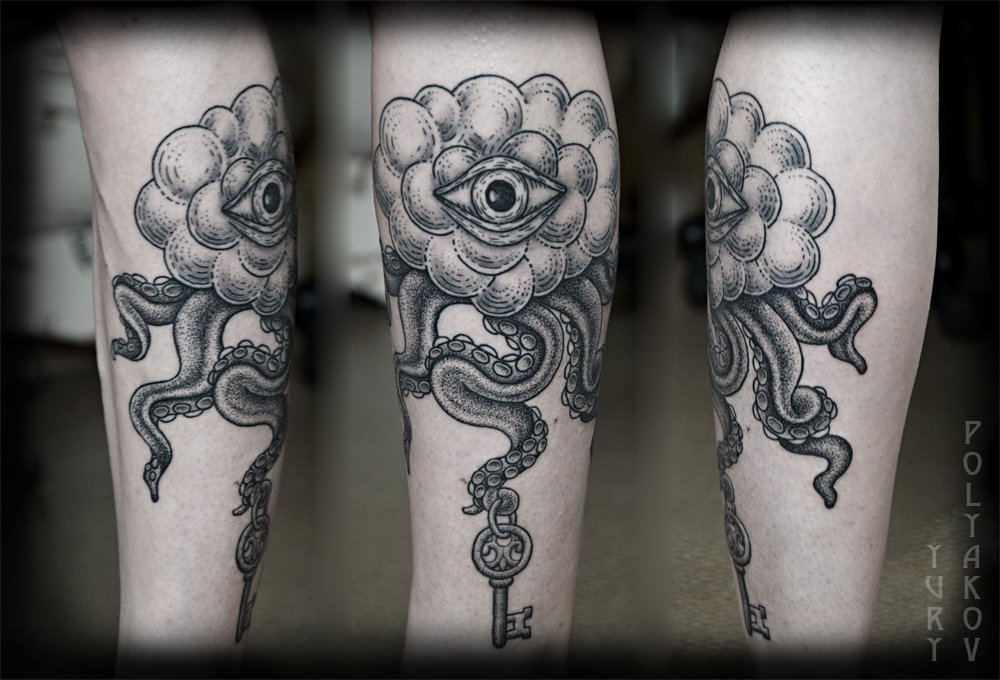 Tatuaje monstruo pulpo