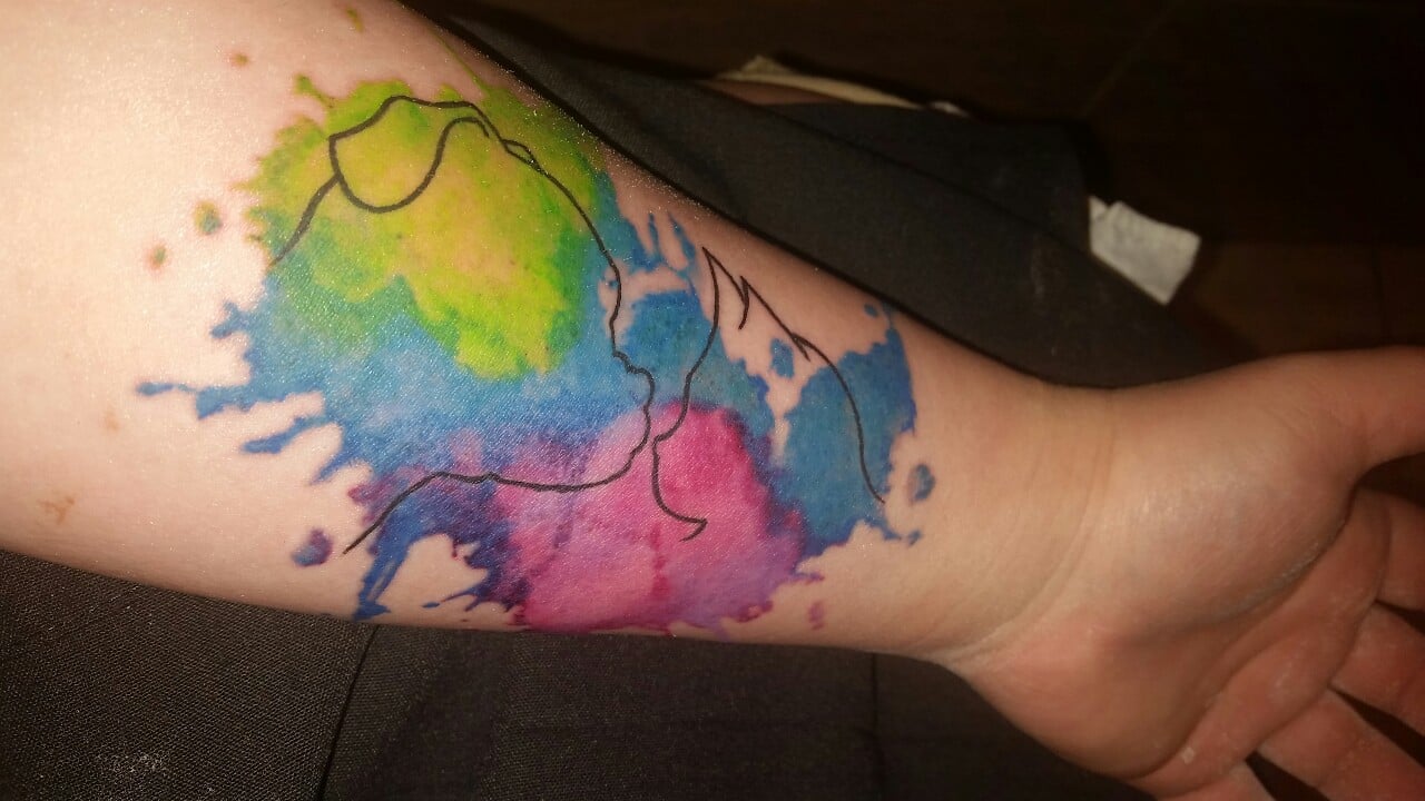 Tatuaje de perro y gato