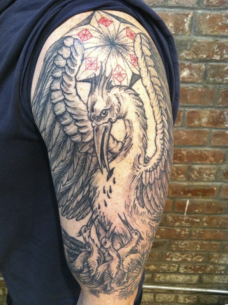 Tatuaje pelícano