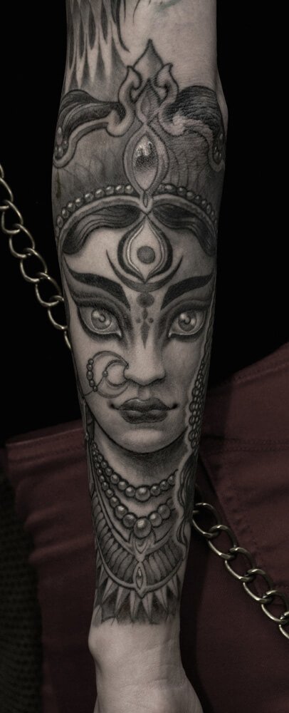 Tatuaje diosa hindú